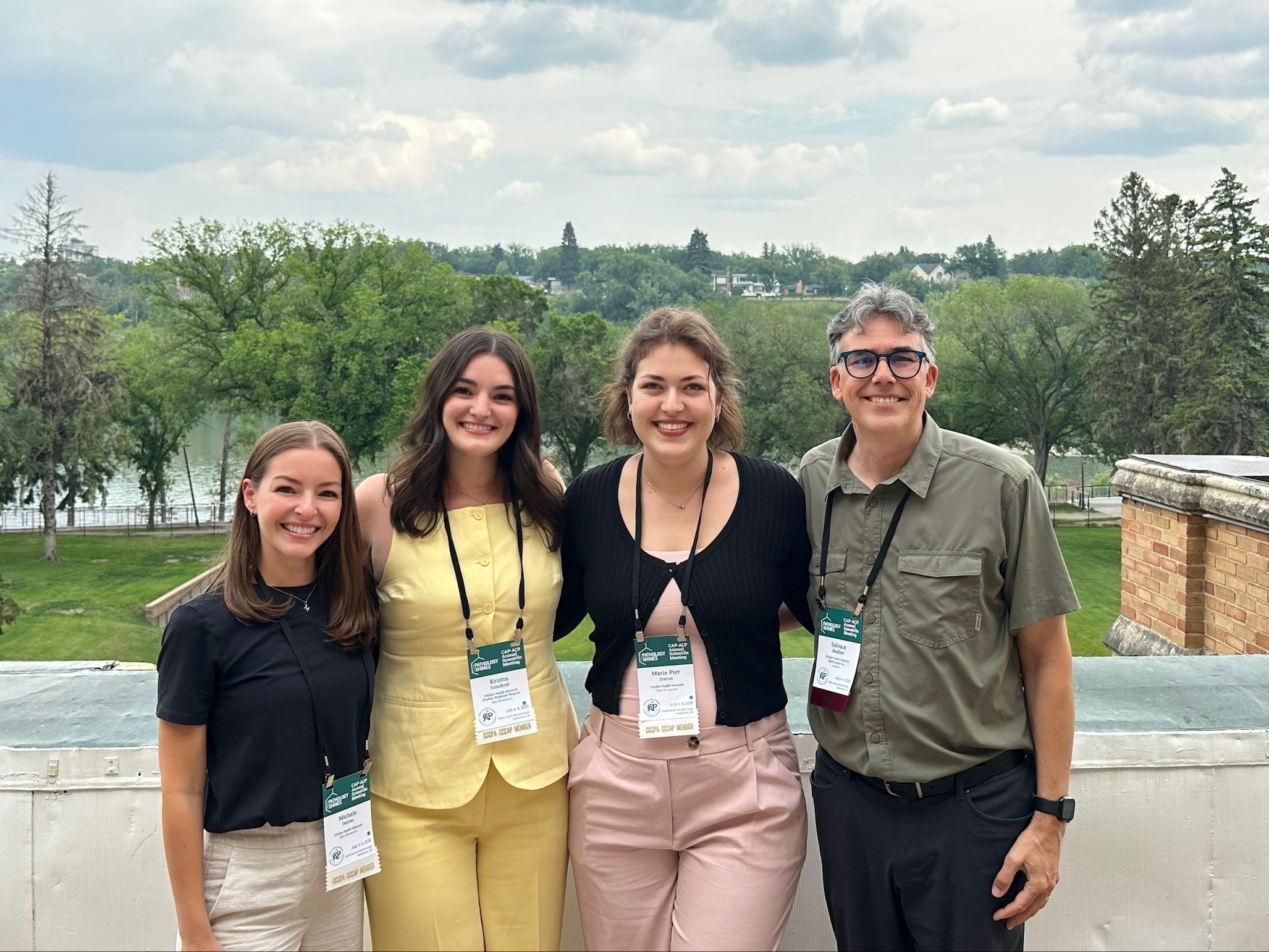 2.	The project was presented at the annual meeting of the Canadian Association of Pathologists, attended by pathology assistants Michèle Doiron, Kristin Schofield, and Marie Pier Doiron, along with Dr. Sylvain Mailhot, Medical Director of Laboratory Services.